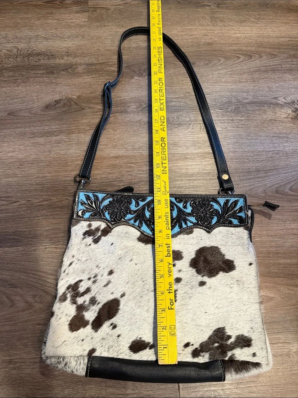 Myra Bag Cowhide Tooled Genui Leather Fringe Satchel Western Boho Bag Purse